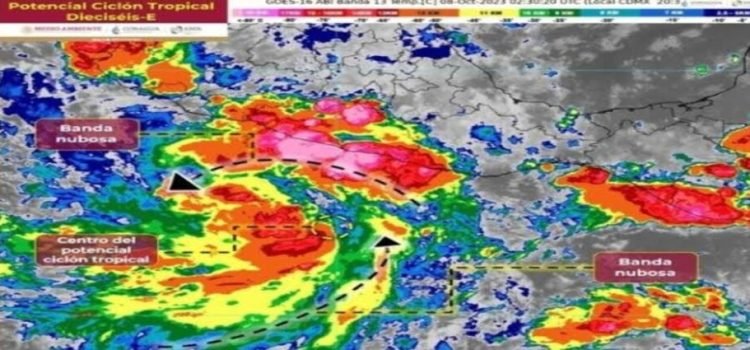 Michoacán, en alerta ante potencial ciclón tropical Dieciséis-E