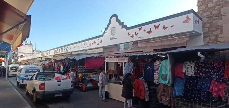 Avanza modernización de la fachada del Mercado Melchor Ocampo