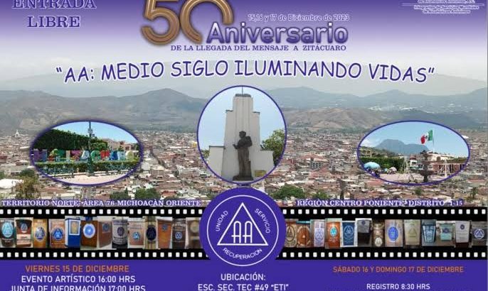 AA cumplirá 50 años de su llegada a Zitácuaro