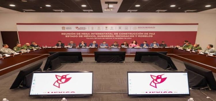 Suman esfuerzos Guerrero, Morelos, Michoacán y Edomex contra el crimen