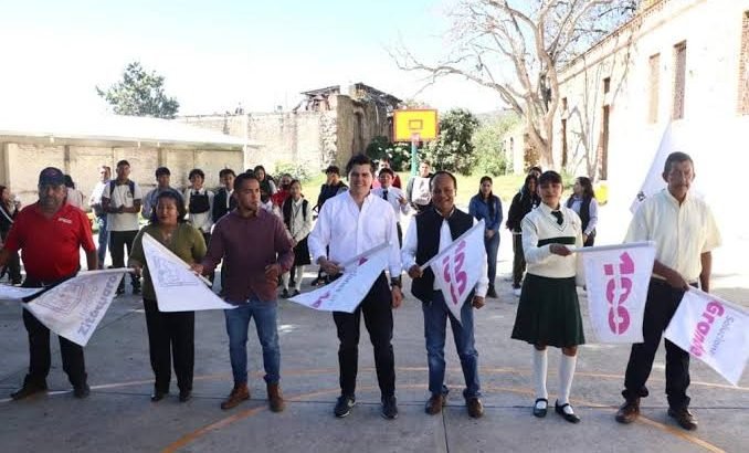 Inicia Gobierno Municipal construcción de domo en el CBTa de La Encarnación
