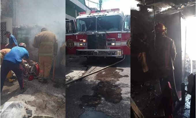 Bomberos de Zitácuaro Controlan Incendio en Casa Habitación