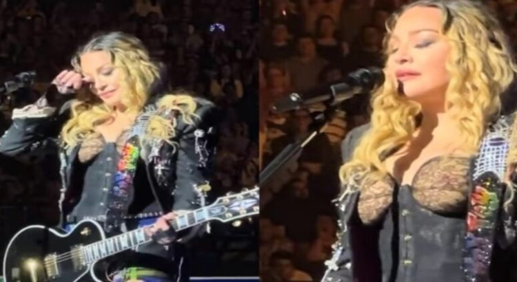 Madonna rompe en llanto durante su concierto en México