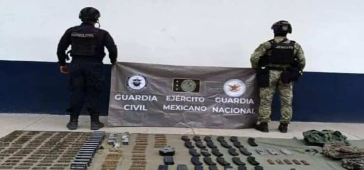 Ejército y Guardia Civil aseguran más de mil 800 cartuchos útiles y cargadores en Michoacán