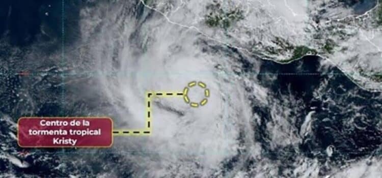 Tormenta ‘Kristy’ se ubica a 525 km de Michoacán