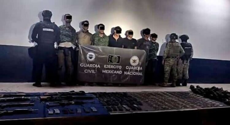 Detienen a 7 delincuentes en Apatzingán, Michoacán