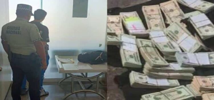 Detienen a sujeto en el Aeropuerto Internacional de Michoacán con más de un millón de pesos en una mochila Detienen a sujeto en el Aeropuerto Internacional de Michoacán con más de un millón de pesos en una mochila