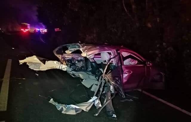 Un fallecido y dos lesionados tras choque en la autopista Lengua de Vaca