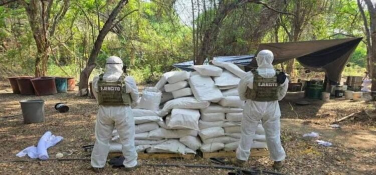 Narcolaboratorio en Michoacán producía 2 toneladas de droga sintética a la semana