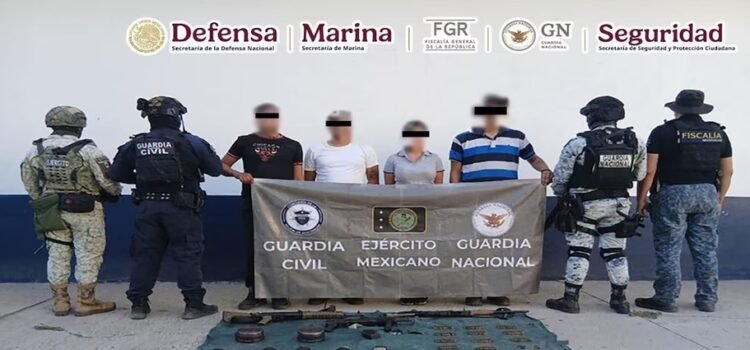 Detienen a cuatro personas con armas largas tras operativo Plan Michoacán por la Paz