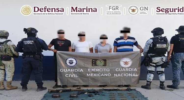 Detienen a cuatro personas con armas largas tras operativo Plan Michoacán por la Paz