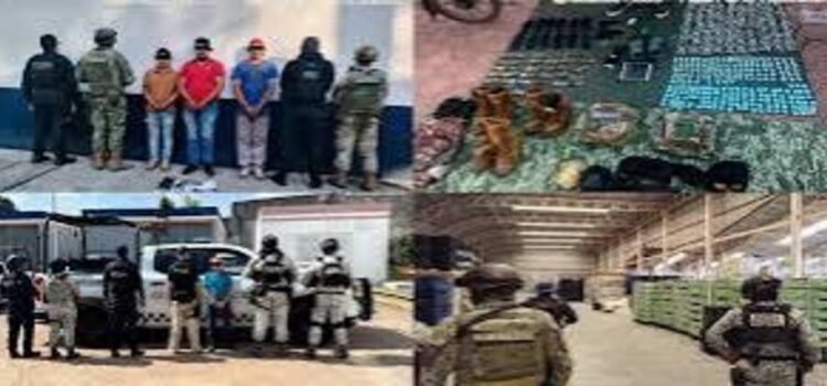 Detienen a 17 personas con armas, droga y vehículos